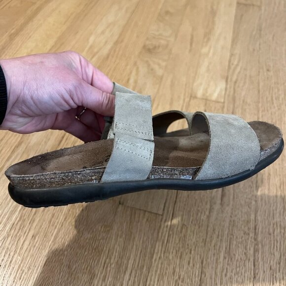 Naot Two Strap Leather Slide Sandals Women's Size 38 - Picture 5 of 8